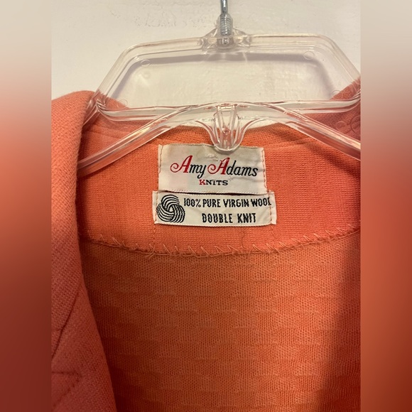 Vintage Amy Adams Knits Peach Blazer - Size Small - Picture 2 of 5